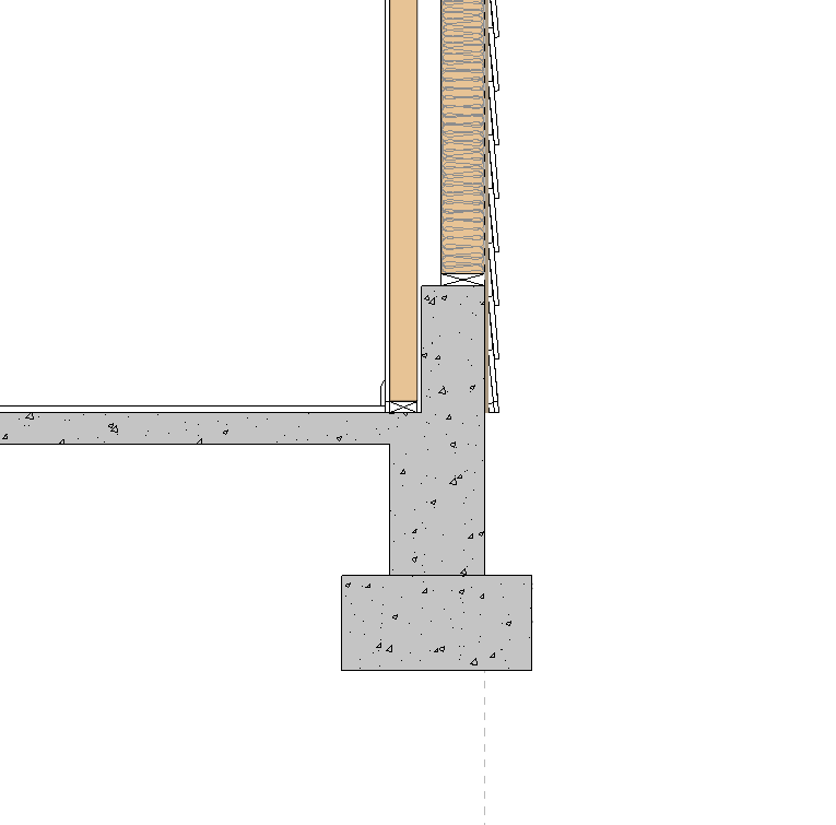 Walkout stem-wall section